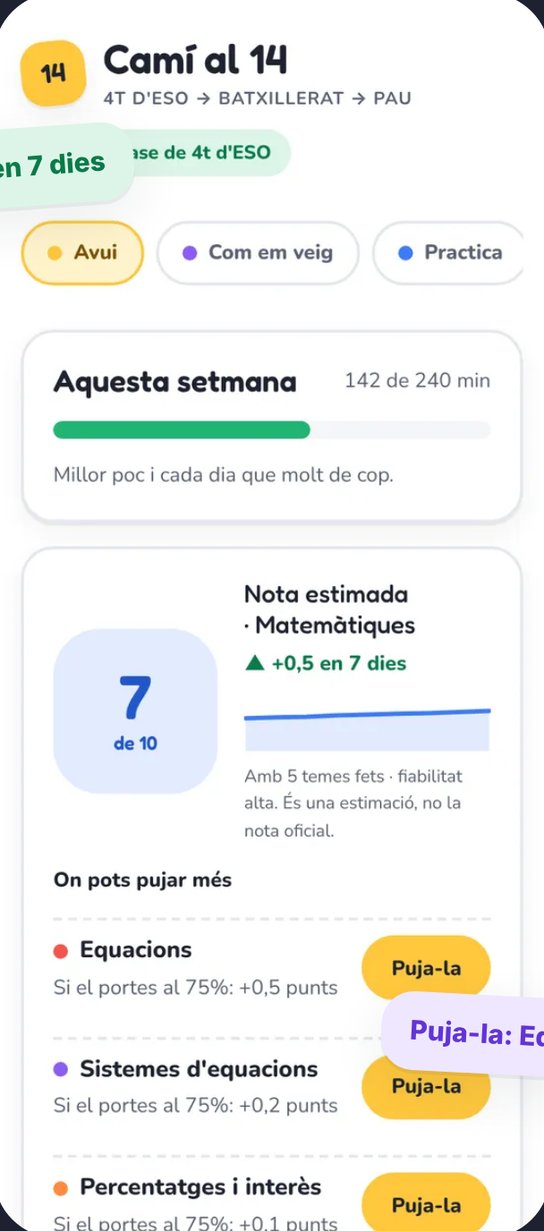 Pantalla de Camí al 14